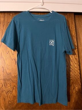 Vans Men's Teal Short Sleeve Logo Tee